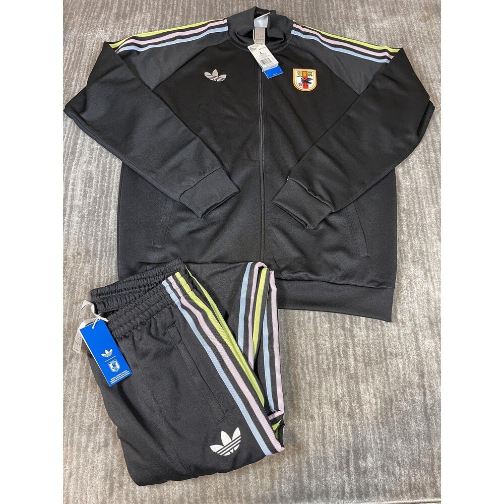 Adidas Originals Japan JFA OG Tracksuit Mens Large Black KA1519 KA1520 New